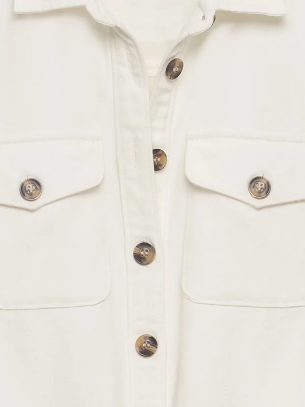 Sukienka damska midi jeansowa trapezowa biała Becca 100