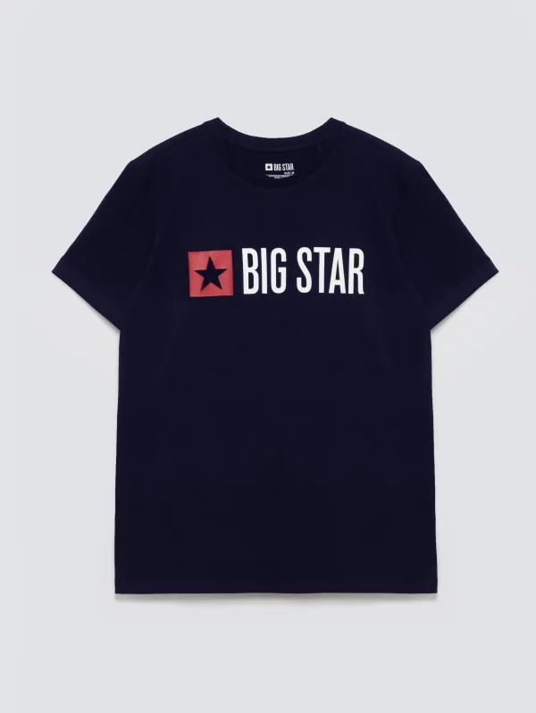 Koszulka męska z logo BIG STAR granatowa Quado 403