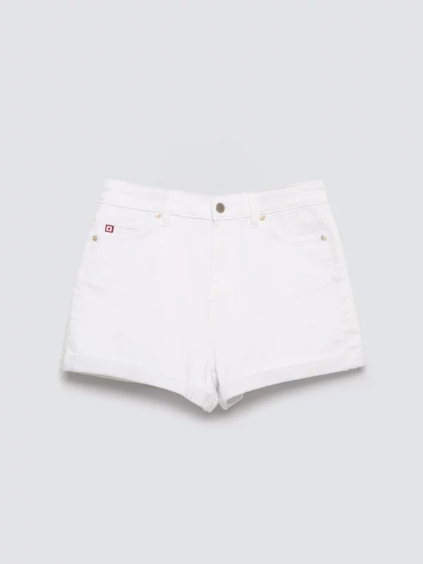 Szorty damskie jeansowe białe Ayako 815