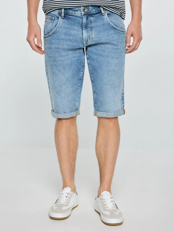 Szorty męskie jeansowe niebieskie Conner 298