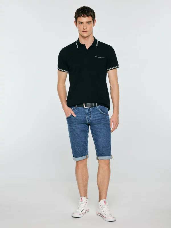 Szorty męskie jeansowe granatowe Conner 581