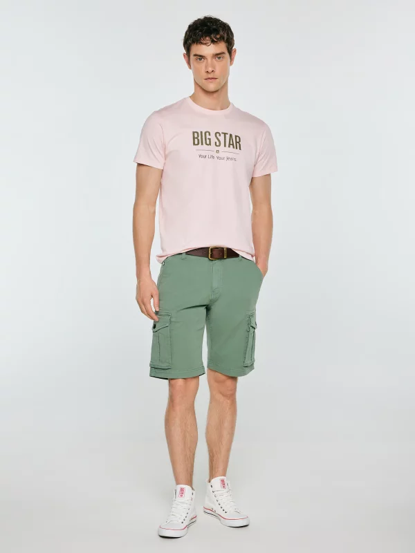 Szorty męskie z kieszeniami cargo khaki Morrise 303