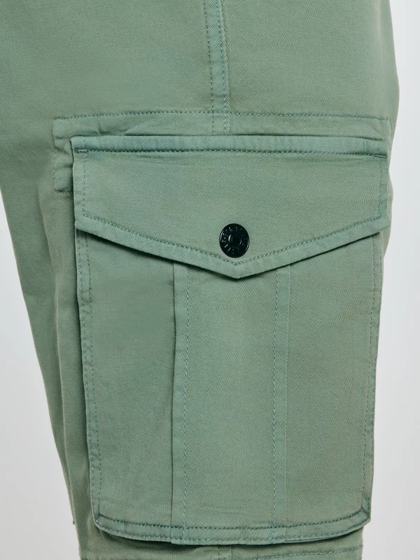 Szorty męskie z kieszeniami cargo khaki Morrise 303