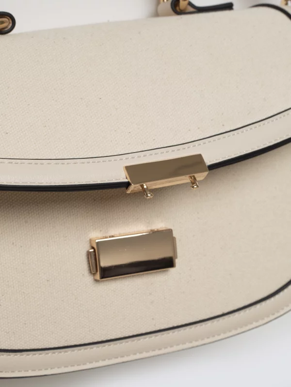 Torebka damska do ręki z dodatkowym paskiem beżowa Zahari 801