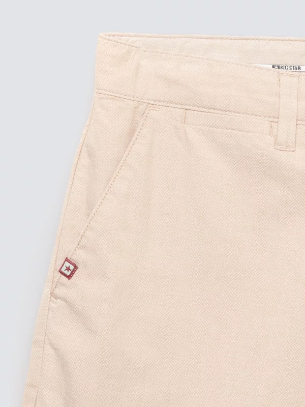 Szorty męskie chinosy jasnobeżowe Rossino 800