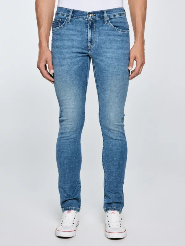 Jeansy męskie skinny niebieskie Jeffray 266