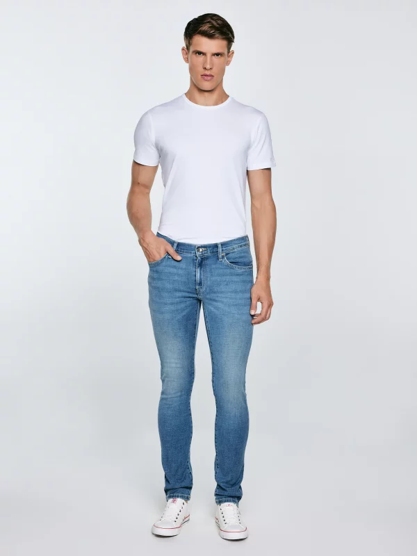 Jeansy męskie skinny niebieskie Jeffray 266