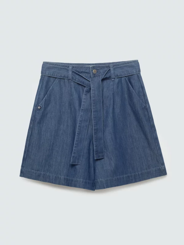 Szorty damskie jeansowe granatowe Linasa 544