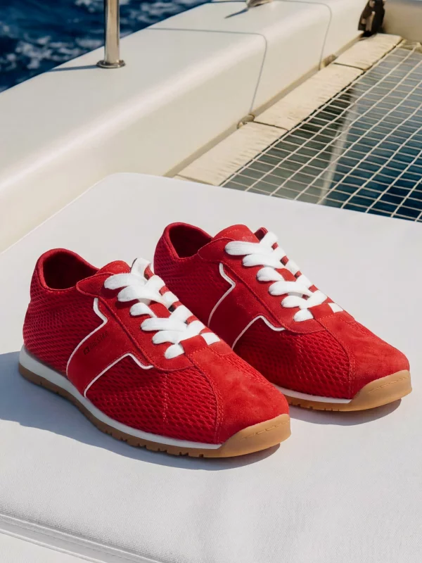 Sneakersy damskie czerwone TT274656 603