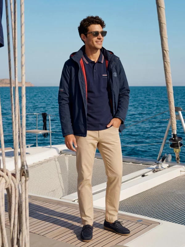 Spodnie męskie chinosy beżowe Trevor 801