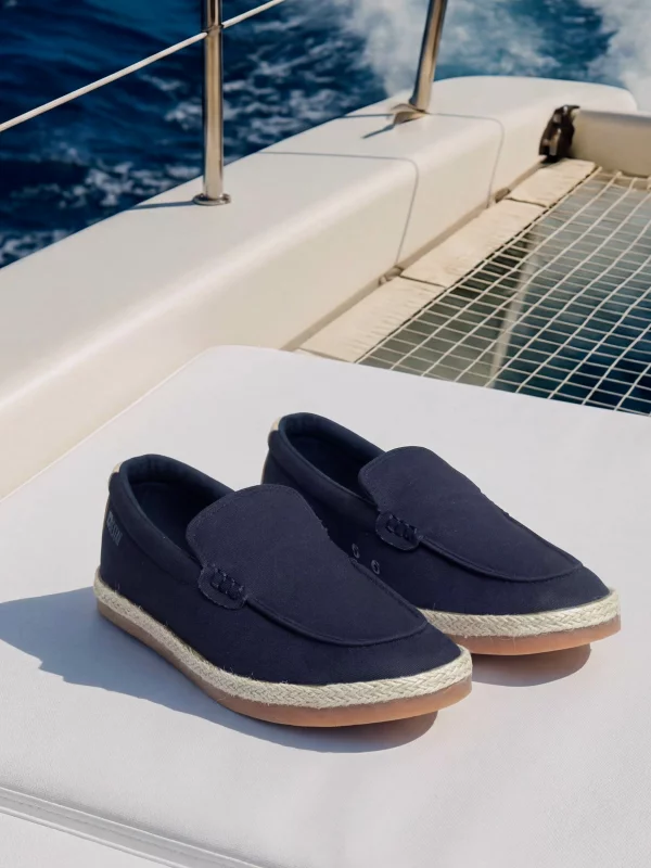 Espadryle męskie granatowe TT174123 403