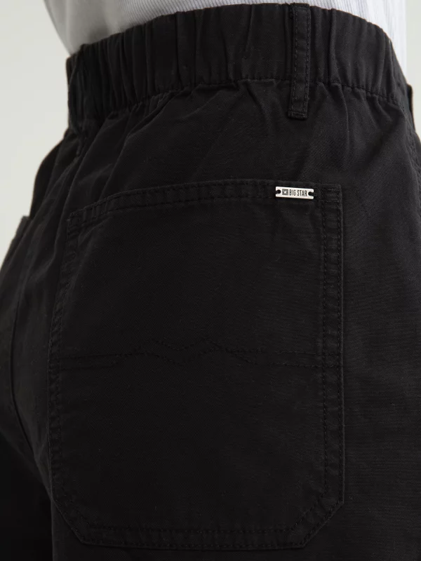 Szorty damskie bawełniane czarne Elia 906