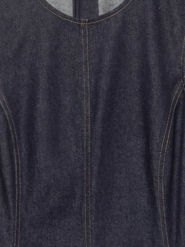 Sukienka damska midi jeansowa granatowa Devon 712