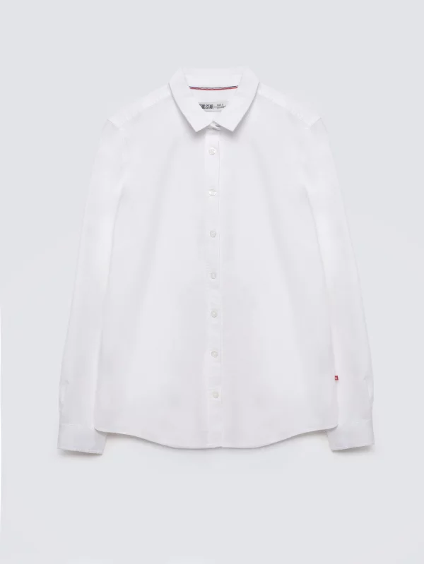 Koszula damska klasyczna biała Hansai 101