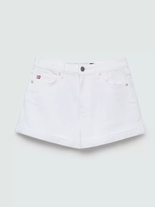 Szorty damskie jeansowe białe Ayako 815