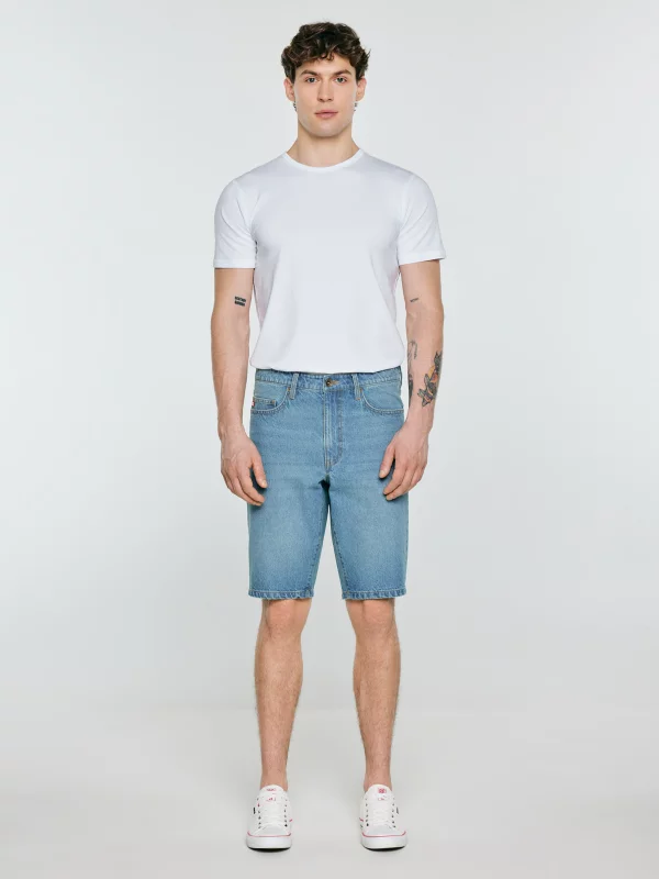 Szorty męskie jeansowe niebieskie Colter 310