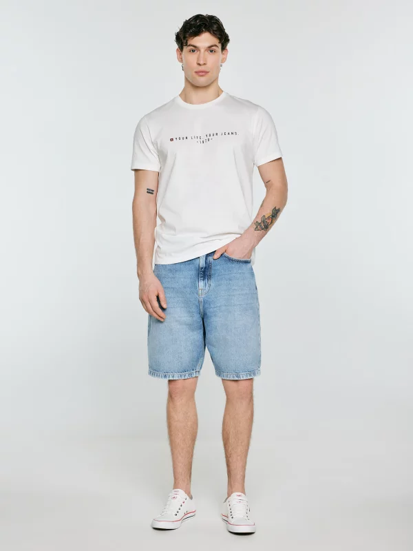 Szorty męskie jeansowe niebieskie Deneez 190