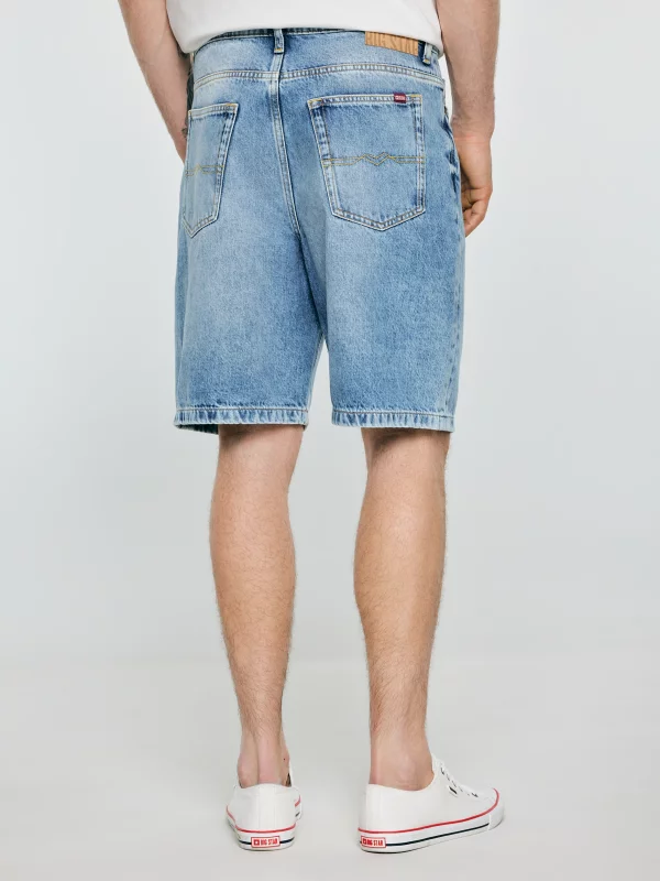 Szorty męskie jeansowe niebieskie Deneez 190