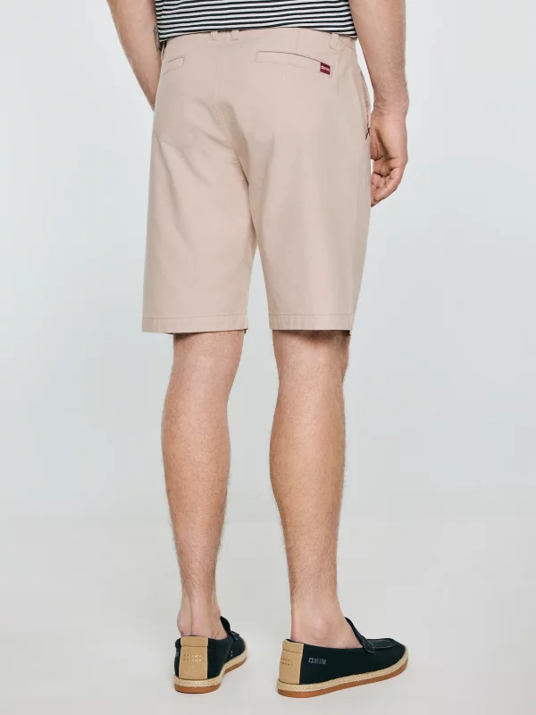 Szorty męskie chinosy jasnobeżowe Rossino 800