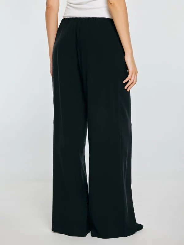 Spodnie damskie wide czarne Arakia 906