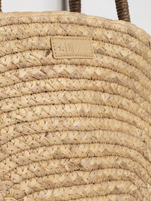 Torebka damska pleciona beżowa Haiti 801