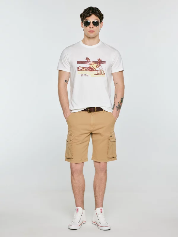 Koszulka męska z nadrukiem biała Regger 100