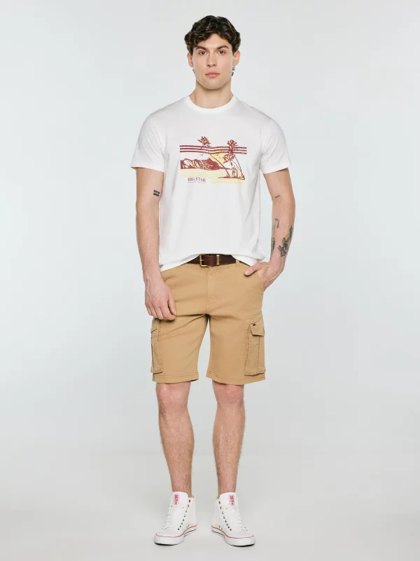 Koszulka męska z nadrukiem biała Regger 100