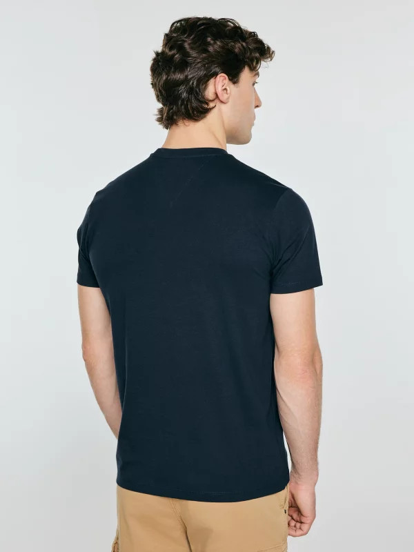 Koszulka męska z nadrukiem granatowa Regger 403