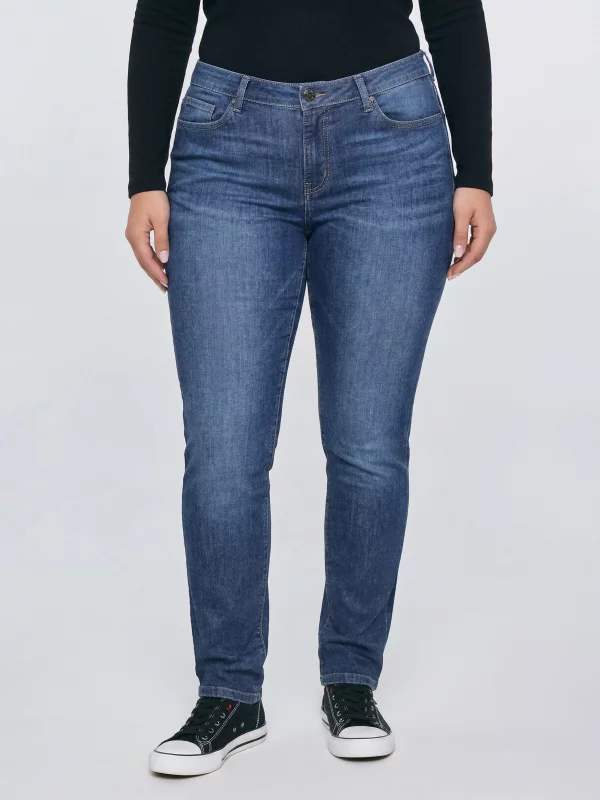 Jeansy damskie slim niebieskie Kitty 447
