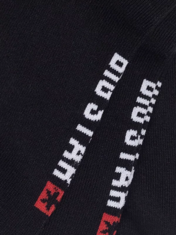 Stopki unisex bawełniane trójpak czarne Filixon 906