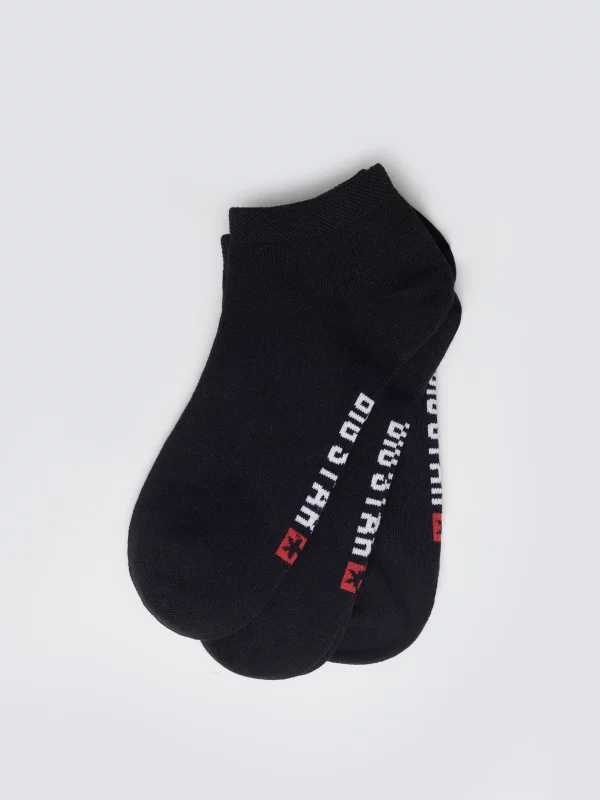 Stopki unisex bawełniane trójpak czarne Filixon 906