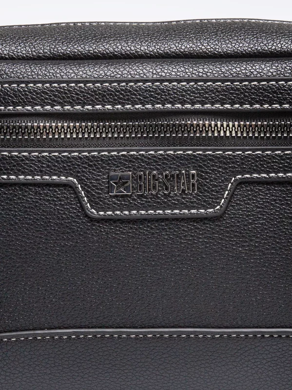 Torebka damska cross body z wymiennym paskiem czarna Mara 906