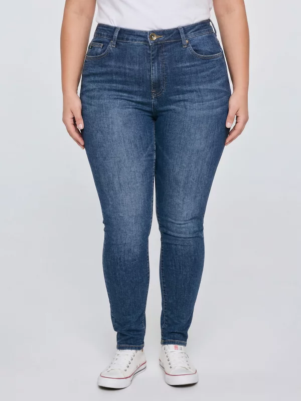 Jeansy damskie skinny granatowe Adela 512