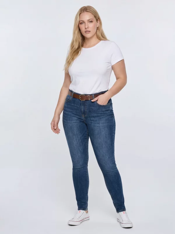 Jeansy damskie skinny granatowe Adela 512