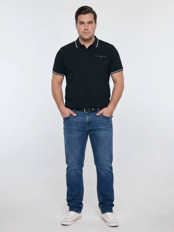 Koszulka męska polo czarna Wladym 906