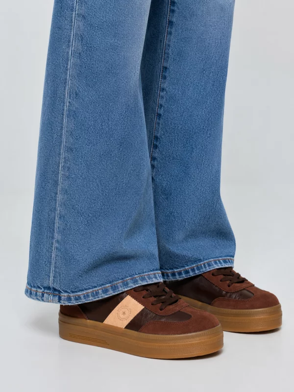 Sneakersy damskie brązowe UU274014 803