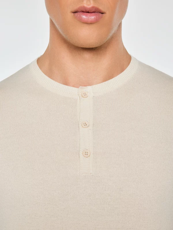 Sweter męski bawełniany perłowy Finos 103