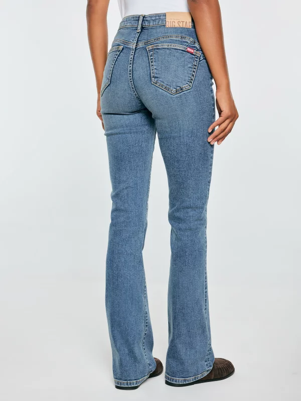 Jeansy damskie bootcut niebieskie Anela 488