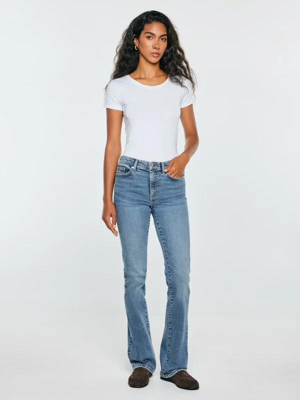 Jeansy damskie bootcut niebieskie Anela 488