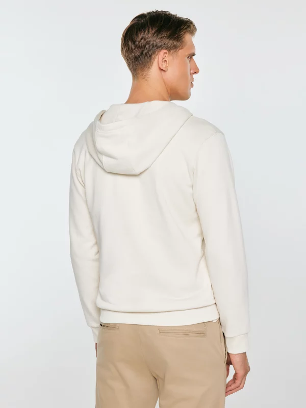 Bluza męska z kapturem perłowa Bazyler 103