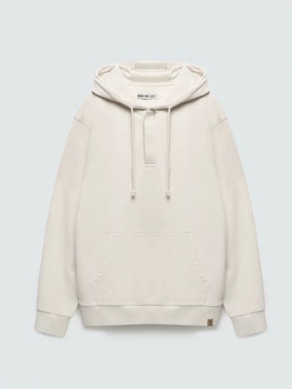 Bluza męska z kapturem perłowa Bazyler 103