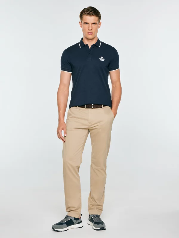 Koszulka męska polo granatowa Seller 403