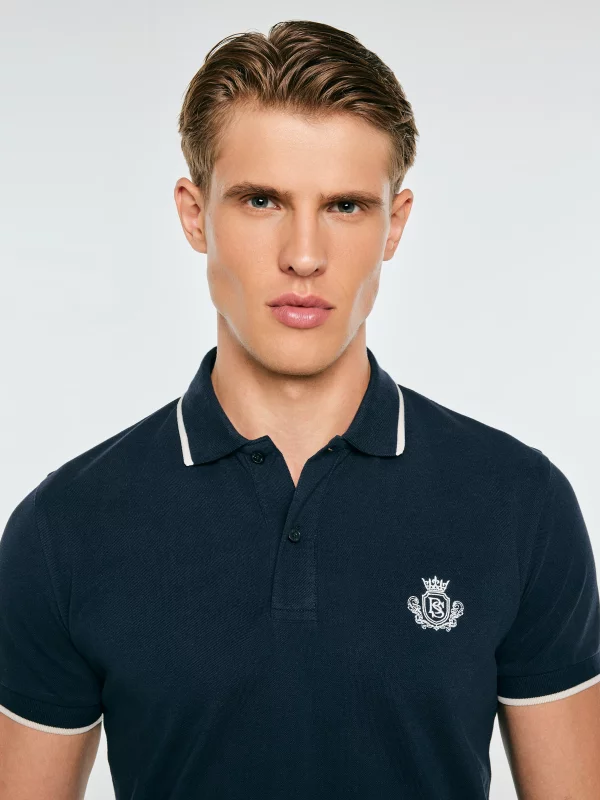 Koszulka męska polo granatowa Seller 403