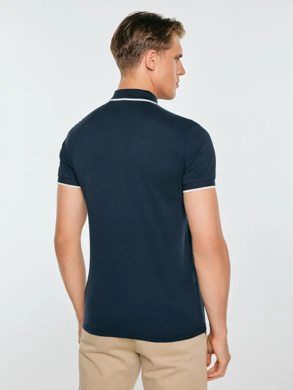 Koszulka męska polo granatowa Seller 403