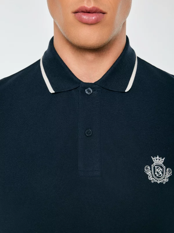 Koszulka męska polo granatowa Seller 403