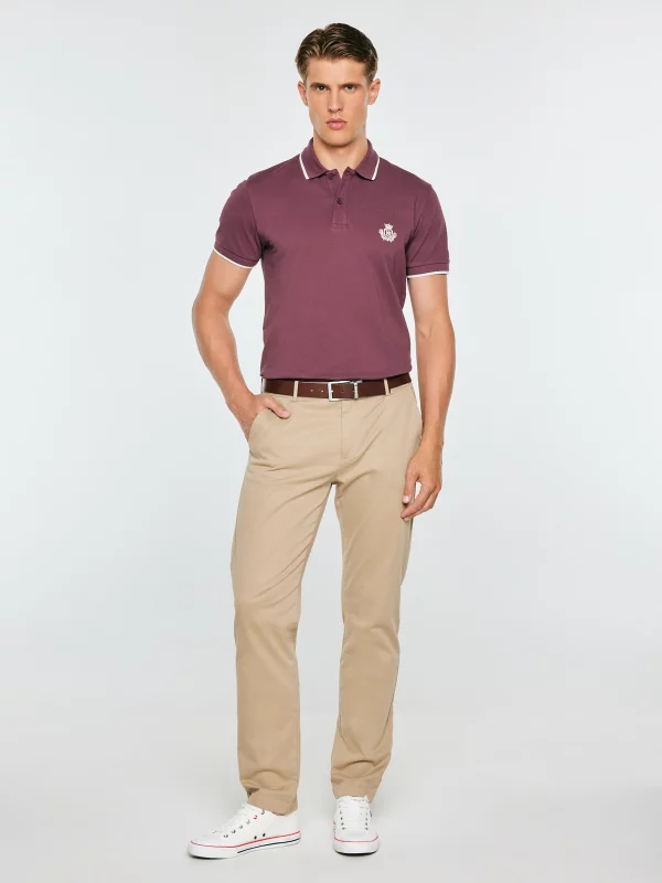 Koszulka męska polo bordowa Seller 604