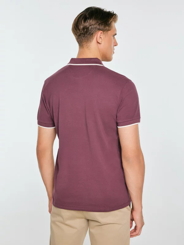 Koszulka męska polo bordowa Seller 604