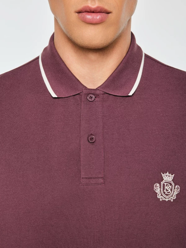 Koszulka męska polo bordowa Seller 604