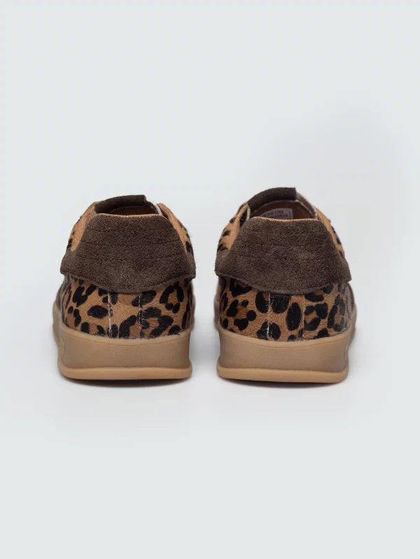Sneakersy damskie ze skóry naturalnej zamszowej beżowe UU274030 801