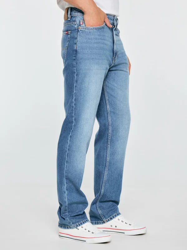 Jeansy męskie loose niebieskie Zack 439